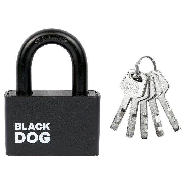 ocelový visací zámek RV.BLACKDOG.60